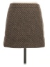 J.Crew Chevron-herringbone Brown Wool Skirt Size 4 (petite) - photo 2