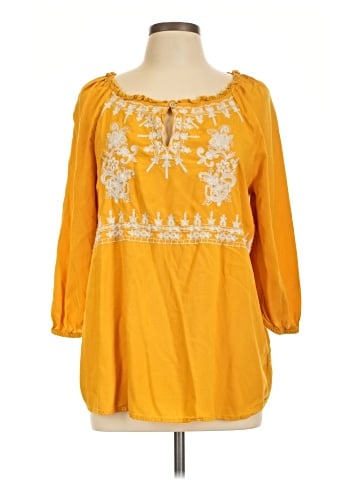 St. John's Bay 3/4 Sleeve Blouse (view 1)