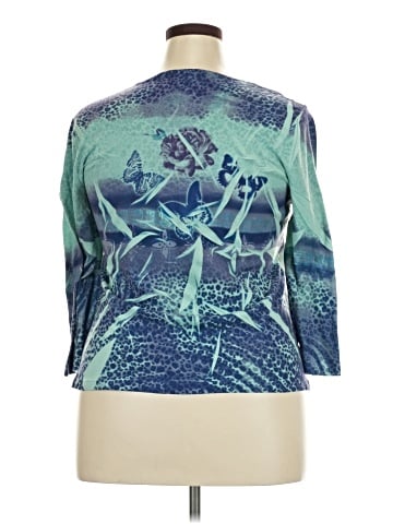Jane Ashley 3/4 Sleeve Top (view 2)