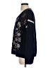 Johnny Was Paisley Blue Wool Pullover Sweater Size S - photo 5