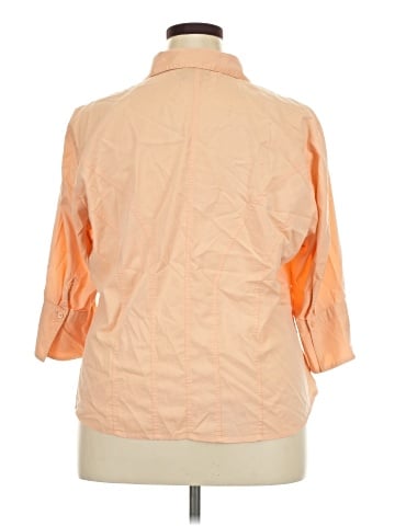 Lane Bryant 3/4 Sleeve Button-Down Shirt (view 2)