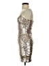 Missguided Metallic Silver Cocktail Dress Size 2 - photo 5