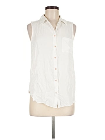 Rose + Olive Sleeveless Button-Down Shirt (view 1)