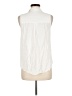 Rose + Olive 100% Rayon Ivory Sleeveless Button-Down Shirt Size M - photo 2