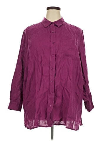 Coldwater Creek 3/4 Sleeve Button-Down Shirt (view 1)