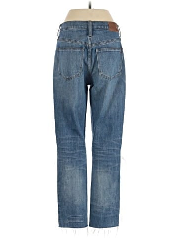 Madewell The High-Rise Slim Crop Boyjean: Knee-Rip Edition (view 2)