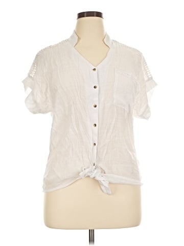 By Design Short Sleeve Blouse (view 1)