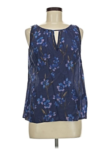 Greylin Sleeveless Silk Top (view 1)