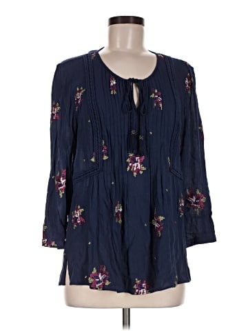Pale Sky 3/4 Sleeve Blouse (view 1)