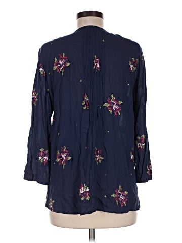 Pale Sky 3/4 Sleeve Blouse (view 2)