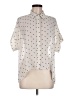 DR2 Polka Dots Ivory Short Sleeve Blouse Size M - photo 1