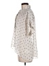 DR2 Polka Dots Ivory Short Sleeve Blouse Size M - photo 5