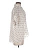 DR2 Polka Dots Ivory Short Sleeve Blouse Size M - photo 4