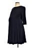 Seraphine 100% Polyester Solid Blue Casual Dress Size 10 Maternity - photo 1