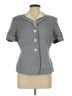 Le Suit Gray Short Sleeve Blouse Size 12 Petite - photo 1