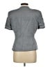 Le Suit Gray Short Sleeve Blouse Size 12 Petite - photo 2