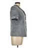 Le Suit Gray Short Sleeve Blouse Size 12 Petite - photo 4