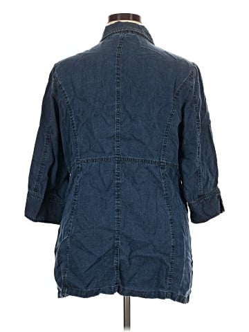 Soft Surroundings 3/4 Sleeve Button-Down Shirt (view 2)