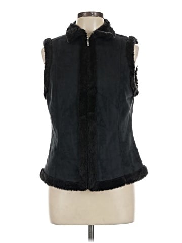 Chaps Faux Fur Vest (view 1)