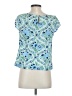 Talbots Blue Short Sleeve Blouse Size S (petite) - photo 2