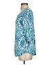 Talbots Blue 3/4 Sleeve Blouse Size S - photo 5
