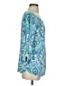 Talbots Blue 3/4 Sleeve Blouse Size S - photo 4