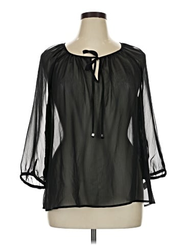 a.n.a. A New Approach 3/4 Sleeve Blouse (view 1)