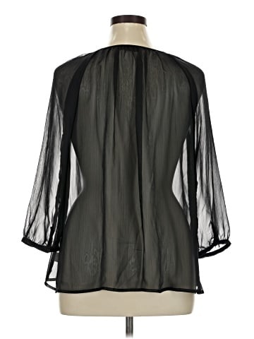 a.n.a. A New Approach 3/4 Sleeve Blouse (view 2)