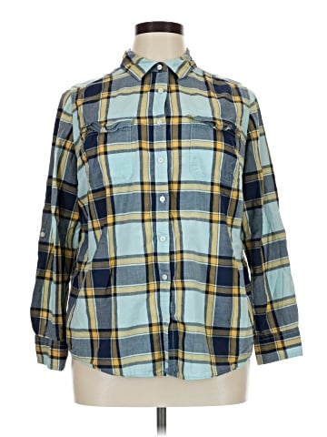 St. John's Bay Long Sleeve Button-Down Shirt (view 1)