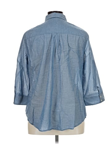 St. John's Bay 3/4 Sleeve Button-Down Shirt (view 2)