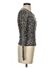 Forever Animal Print Gray Cardigan Size S - photo 4