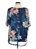 Catherines Blue Short Sleeve Blouse Size 1X - photo 2