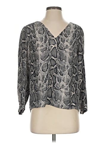 Rebecca Taylor Long Sleeve Silk Top (view 1)