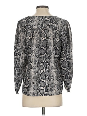 Rebecca Taylor Long Sleeve Silk Top (view 2)