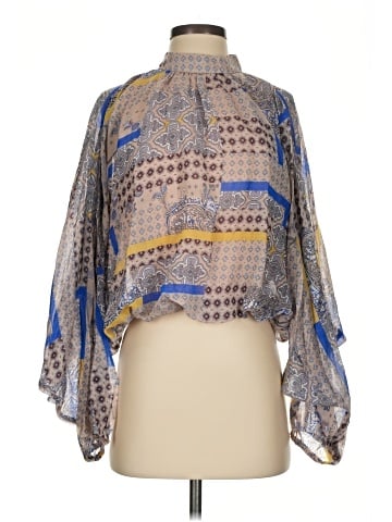 Easel 3/4 Sleeve Blouse (view 1)