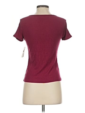 Pink Republic Short Sleeve Henley (view 2)