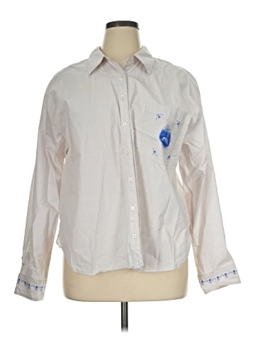 Maeve Long Sleeve Button-Down Shirt (view 1)