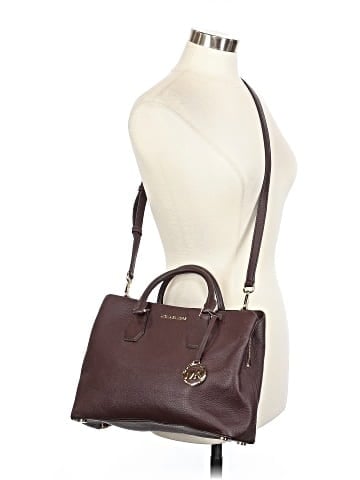 MICHAEL Michael Kors Leather Satchel (view 2)