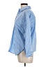 Talbots 100% Cotton Stripes Blue Long Sleeve Button-Down Shirt Size Lg Petite - photo 5