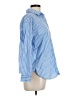 Talbots 100% Cotton Stripes Blue Long Sleeve Button-Down Shirt Size Lg Petite - photo 4