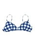 J.Crew Plaid Blue Swimsuit Top Size L - photo 1