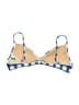 J.Crew Plaid Blue Swimsuit Top Size L - photo 2