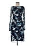 DKNY Graphic Blue Cocktail Dress Size 8 - photo 1