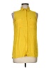 Atmosphere 100% Polyester Yellow Sleeveless Blouse Size 6 - photo 1