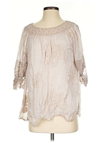 Tempo Paris 3/4 Sleeve Blouse (view 1)