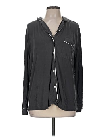Eberjey Long Sleeve Button-Down Shirt (view 1)
