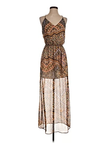 Lavender Brown Casual Dress (view 1)