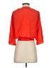 Ramy Brook 100% Polyester Orange 3/4 Sleeve Blouse Size XS - photo 2