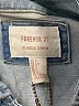 Forever 21 100% Cotton Blue Denim Jacket Size L - photo 6