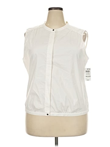 Alfani Sleeveless Button-Down Shirt (view 1)